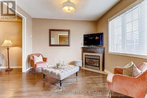 48 Thorp Crescent, Ajax, ON - Indoor Photo Showing Living Room With Fireplace