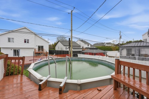 Cour - 960 Rue Basile-Routhier, Repentigny (Repentigny), QC - Outdoor With Above Ground Pool With Deck Patio Veranda With Exterior