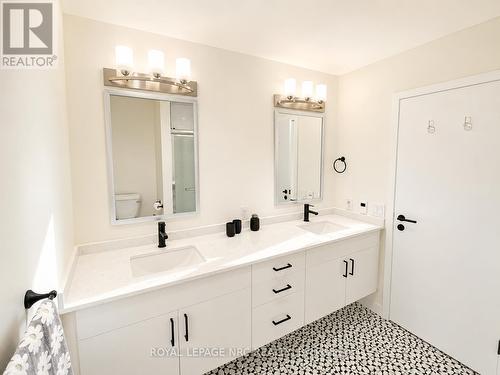 Ensuite double sink bathroom. - 604 - 118 West Street, Port Colborne (Sugarloaf), ON - Indoor Photo Showing Bathroom