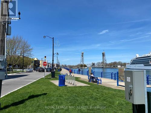 Sidewalk along canal. - 604 - 118 West Street, Port Colborne (Sugarloaf), ON - Outdoor