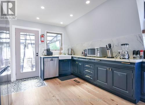 Beach House - Main Level - 203 Park Road, Tiny, ON - Indoor Photo Showing Kitchen