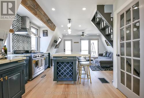 Beach House - Main Level - 203 Park Road, Tiny, ON - Indoor Photo Showing Kitchen With Upgraded Kitchen