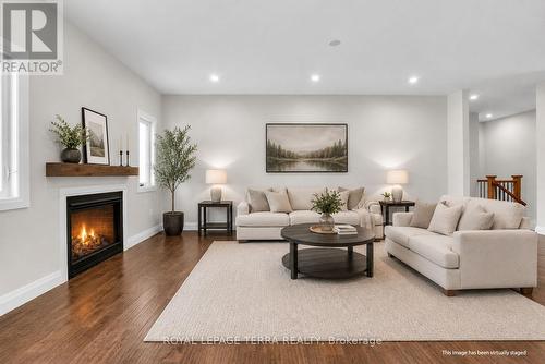 30 Bellehumeur Road, Tiny, ON - Indoor Photo Showing Living Room With Fireplace