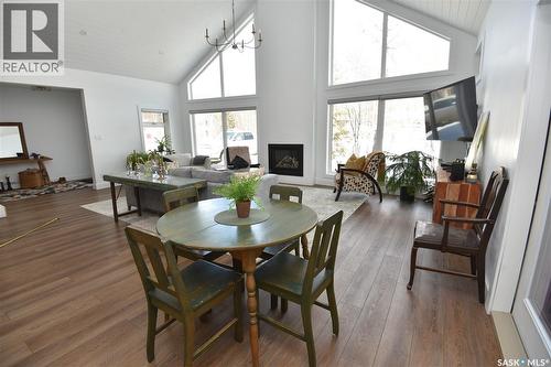 213 Birch Avenue, Tobin Lake, SK - Indoor With Fireplace