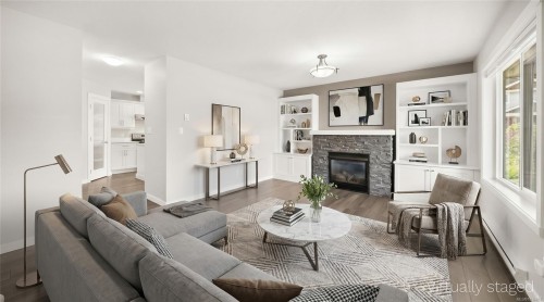 1730 Parhar Rd, Nanaimo, BC - Indoor Photo Showing Living Room With Fireplace