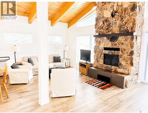 45 Mainprize Bay, Maple Bush Rm No. 224, SK - Indoor Photo Showing Living Room With Fireplace