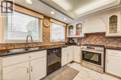 48 Lennox Crescent, Kitchener, ON - Indoor Photo Showing Kitchen With Double Sink