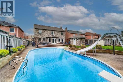 48 Lennox Crescent, Kitchener, ON - Outdoor With In Ground Pool With Backyard