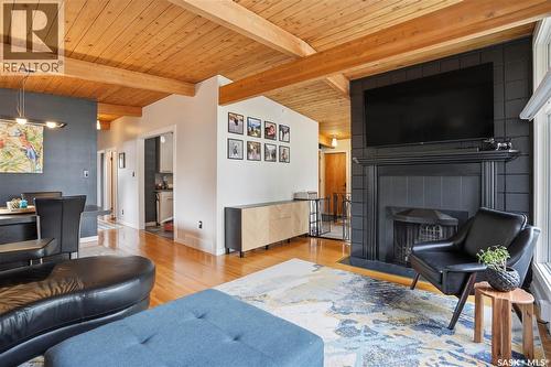89 Phillips Crescent, Saskatoon, SK - Indoor Photo Showing Living Room With Fireplace