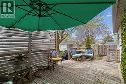 Private side deck perfect for relaxing or working from home - 