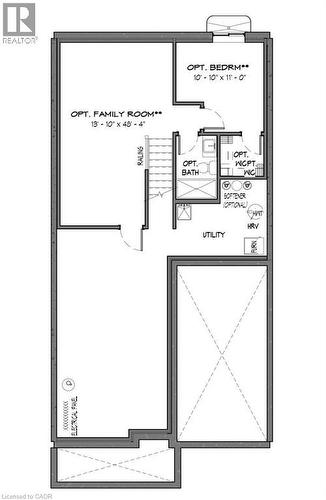 Basement Floor plan - 7 Boer Drive, Simcoe, ON - Other