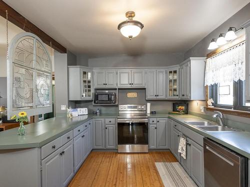 327 Calvert Rd., Murillo, ON - Indoor Photo Showing Kitchen With Double Sink