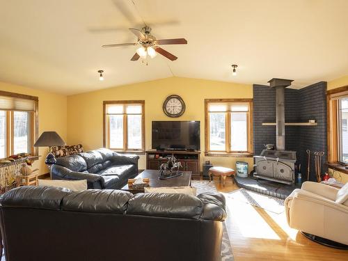 327 Calvert Rd., Murillo, ON - Indoor Photo Showing Living Room With Fireplace