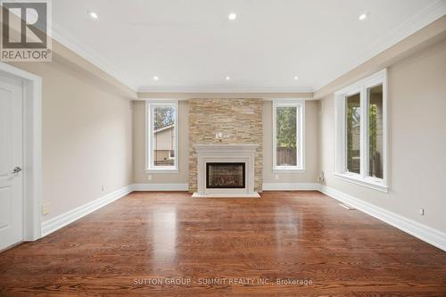 12 Pioneer Drive, Mississauga, ON - Indoor Photo Showing Living Room With Fireplace