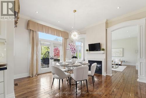 950 Fredonia Drive, Mississauga, ON - Indoor Photo Showing Dining Room With Fireplace