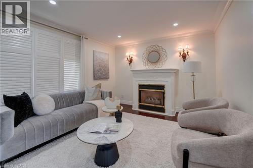 207 Christopher Drive, Cambridge, ON - Indoor Photo Showing Living Room With Fireplace