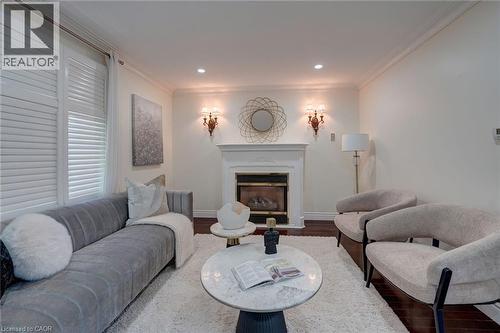 207 Christopher Drive, Cambridge, ON - Indoor Photo Showing Living Room With Fireplace