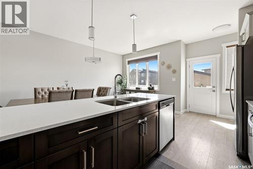 4217 E Keller Avenue, Regina, SK - Indoor Photo Showing Kitchen With Double Sink