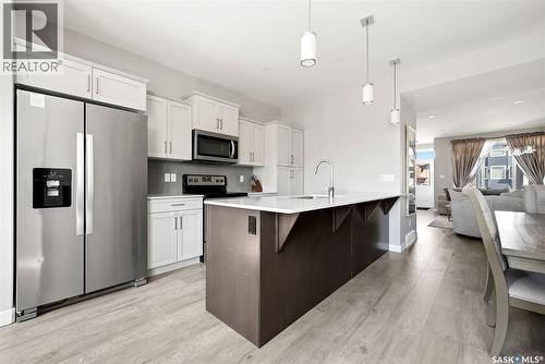 4217 E Keller Avenue, Regina, SK - Indoor Photo Showing Kitchen With Stainless Steel Kitchen With Upgraded Kitchen