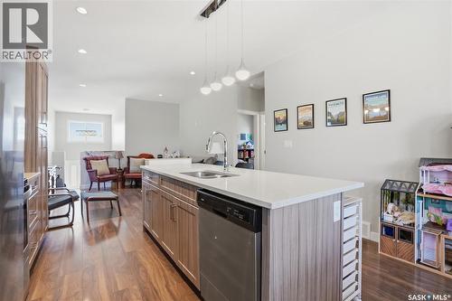 1407 Hughes Drive, Saskatoon, SK - Indoor Photo Showing Kitchen With Double Sink