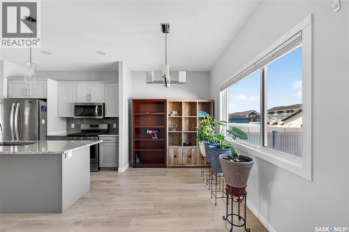 3136 Crosbie Crescent, Regina, SK - Indoor Photo Showing Kitchen With Stainless Steel Kitchen With Upgraded Kitchen