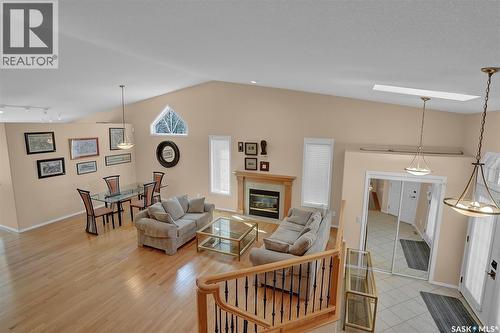 1684 Fenwick Crescent N, Regina, SK - Indoor Photo Showing Living Room With Fireplace
