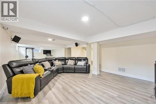 Spacious lower-level area featuring light wood-finish flooring and recessed lighting - 6 Dorothys Drive, Oro-Medonte, ON - Indoor