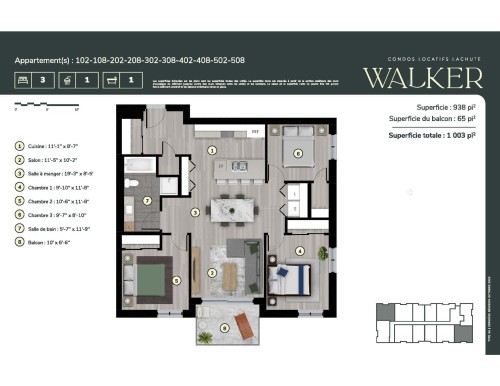 Floor Plan - 202-416 Av. Barron, Lachute, QC - Other