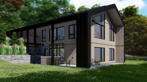 Plan (croquis) - Ch. Du Lac-Aux-Ours, Lac-Supérieur, QC 