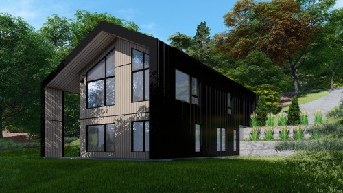 Plan (croquis) - Ch. Du Lac-Aux-Ours, Lac-Supérieur, QC 