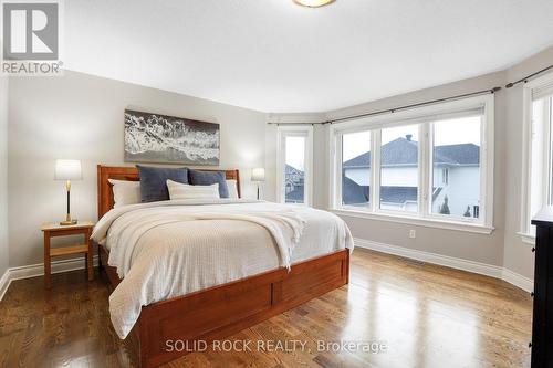 Primary bedroom with bay window - 45 Basswood Avenue, Ottawa, ON - Indoor Photo Showing Bedroom