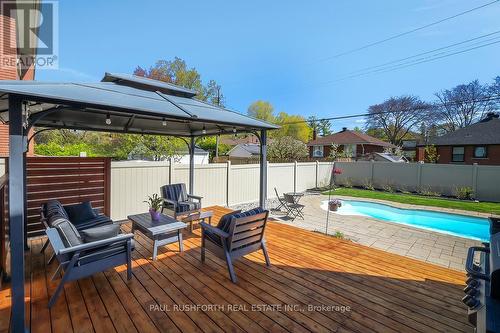 Backyard - 1072 Richard Avenue, Ottawa, ON - Outdoor With In Ground Pool With Deck Patio Veranda