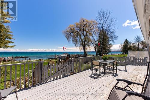 117 Kiowana Beach Road, Meaford, ON - Outdoor With Body Of Water With Deck Patio Veranda With View