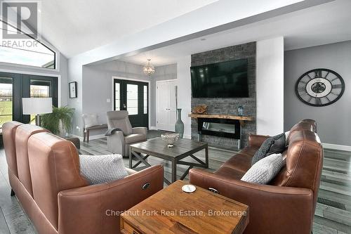 26 Nickason Drive, Arran-Elderslie, ON - Indoor Photo Showing Living Room With Fireplace