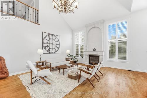 3409 Liptay Avenue, Oakville, ON - Indoor Photo Showing Living Room With Fireplace