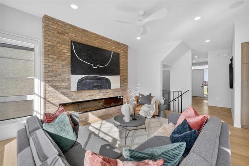 102 Butterfly Way, Winnipeg, MB - Indoor Photo Showing Other Room With Fireplace