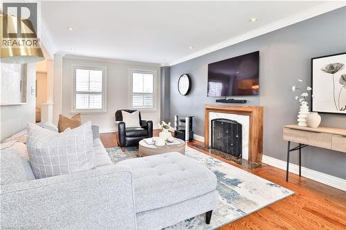 1163 Cayente Place, Mississauga, ON - Indoor Photo Showing Living Room With Fireplace