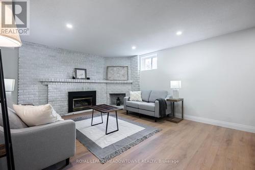 21 Leander Street, Brampton, ON - Indoor Photo Showing Living Room With Fireplace