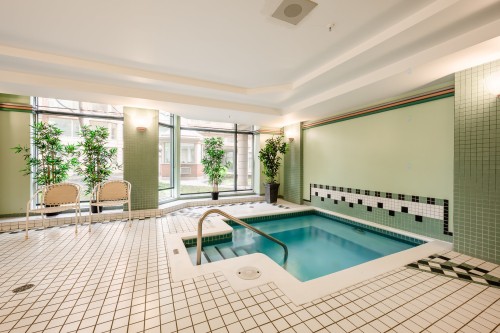 Spa - 803-1080 Rue St-Mathieu, Montréal (Ville-Marie), QC - Indoor Photo Showing Other Room With In Ground Pool
