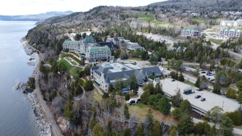 Photo aérienne - 150 Rue Du Quai, La Malbaie, QC - Outdoor With Body Of Water With View