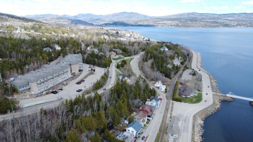 Photo aérienne - 150 Rue Du Quai, La Malbaie, QC - Outdoor With Body Of Water With View