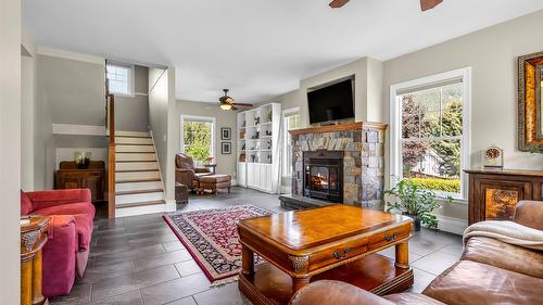 3609 Masuch Road, Creston, BC - Indoor Photo Showing Living Room With Fireplace