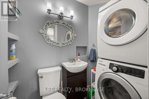 2 piece bath/laundry - 570 Frontenac Street, Kingston (East Of Sir John A. Blvd), ON - Indoor Photo Showing Laundry Room