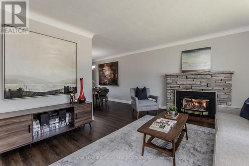 2 Glenbarr Road, St. Catharines, ON - Indoor Photo Showing Living Room With Fireplace