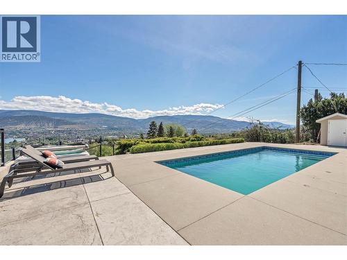 1213 Lambert Drive, Penticton, BC - Outdoor With In Ground Pool With View