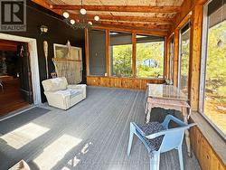 Sunroom wrapped in windows - 