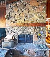 Classic floor to ceiing stone fireplace - 