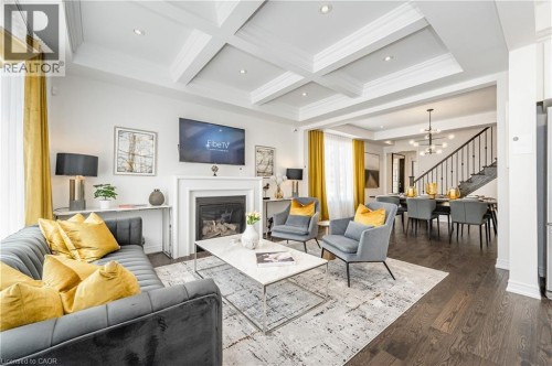 11 William Dunlop Street, Kitchener, ON - Indoor Photo Showing Living Room With Fireplace