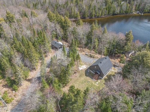 Aerial View - 42 Ch. Raphaël, Nominingue, QC - Outdoor With Body Of Water With View