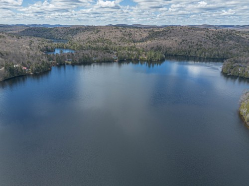 Aerial View - 42 Ch. Raphaël, Nominingue, QC - Outdoor With Body Of Water With View